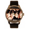 The Beatles Fab Four Portrait Art Monochrome Solid Brass Collectible Watch