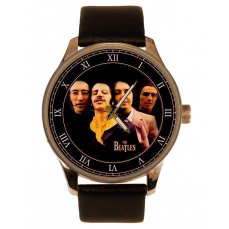 The Beatles, Important 1968 Hey Jude! EP Cover Artwork Dial Solid Brass Collectible Watch
