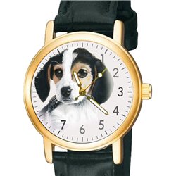 BEAUTIFUL BEAGLE PUP PORTRAIT CLASSIC PUPPY DOG ART WRIST WATCH FOR ALL AGES