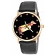 DACHSHUND, THE SAUSAGE DOG, AMUSING SOLID BRASS COLLECTIBLE UNISEX WRIST WATCH