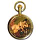 VINTAGE BBW FAT-BOTTOMED GIRL Art Collectible Swiss Pocket Watch