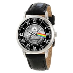Pink Floyd v/s The Freemason. Dark Side of the Moon Masonic Temple Art Collectible Wrist Watch