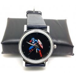 CAPTAIN AMERICA - Golden Age Comic Art Solid Brass Wrist Watch