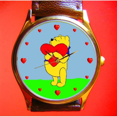 WINNE THE POOH - honey Valentines Reloj de pulsera coleccionable