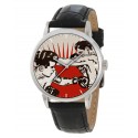 Warholesque Pop Boxer Boxing Art Reloj de pulsera coleccionable de latón sólido