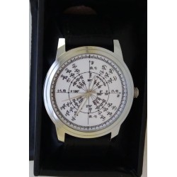 Classic White Radian Math Circle Mathematics Art Wrist Watch