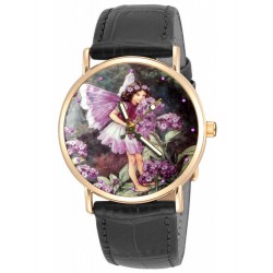 Heliotrope - Cecily Mary Barker Original Art Flower Fairy Wrist Watch