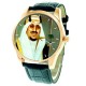 The 7 Kings of Saudi Arabia. Collectible Portrait Art Wrist Watch Set in Leather Display Case.