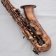 C Melody Saxophone High F# Sax Straight in Red Antique Color + Curved Neck with Case