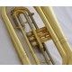 Marching Baritone Monel Valves Bb Keys Professional Gold Horn with Case