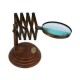 Zigzag Magnifying Glass: Extendible Antiquated Brass Classic