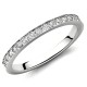 Simple 0,21 ct Wesselton Diamond Eternity Ring in 14k White Gold
