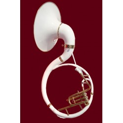 Blanco y Oro Bb Sousaphone. ¡Espléndido!