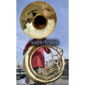 Superbrass intermedio de tamaño completo Sousaphone BBb. Toda la construcción de latón