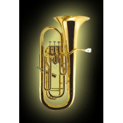 Pro-Grade Zweiss Bb/F 4-Valve Gold-Plated Euphonium with Designer Hardcase