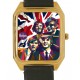 Classic, The Beatles Rectangular Metal Dial Solid Brass Metal Dial Wrist Watch