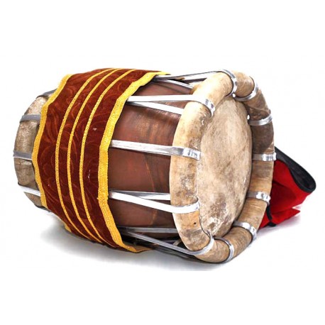 THAVIL DRUM. FULL-SIZE ARTISTE-GRADE IN THANJAVUR JACKWOOD w ALL ACCESSORIES.