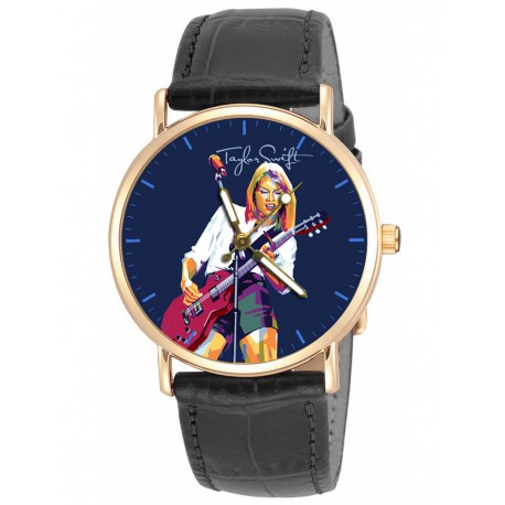 El clásico reloj de pulsera Sargento Pepper de los Beatles en latón macizo. Versión de primer plano