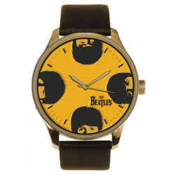 The Beatles Flaming Orange 1968 Portrait Art Copper-Finish Solid Brass Collectible Watch