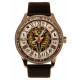 Ancient Egypt Portrait & Hieroglyphic Original Art Solid Brass Collectible Mens' Watch