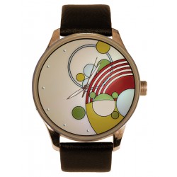 Frank Lloyd Wright - Original FLW Architecture Inspired Art Solid Brass Collectible Watch
