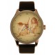 Vintage American Erotic Art "Pouty Lips" Collectible 40 mm Solid Brass Wrist Watch