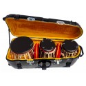 Special Quality Fiberglass Flight Case for Indian Tabla Drums Set of 3 Drums. Special Locks, Trolley Wheels, Ultra Rugged