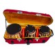 Special Quality Fiberglass Flight Case for Indian Full Size Double Tumba Sitar. Special Locks, Trolley Wheels, Ultra Rugged