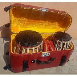 Special Quality Fiberglass Flight Case for Indian Full Size Double Tumba Sitar. Special Locks, Trolley Wheels, Ultra Rugged